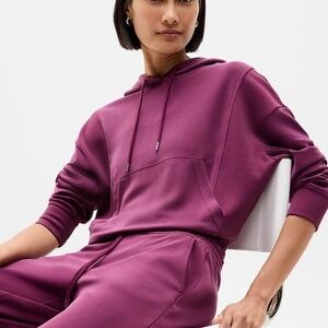 NWT Athleta Seasoft Rib Hoodie // Plum #769552